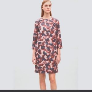 COS Pattern dress with back zip and pockets